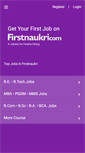 Mobile Screenshot of firstnaukri.com