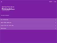 Tablet Screenshot of firstnaukri.com